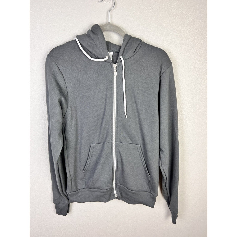 American Apparel Womens Gray Zip Up Hoodie Sz‎ Small S NWOT